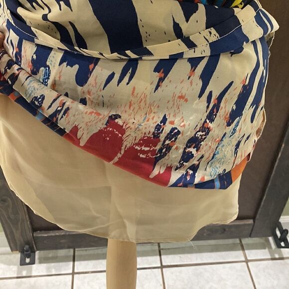 Off the shoulder Retro Dress with tie waist, pockets, & back cut out accent. - Picture 7 of 8